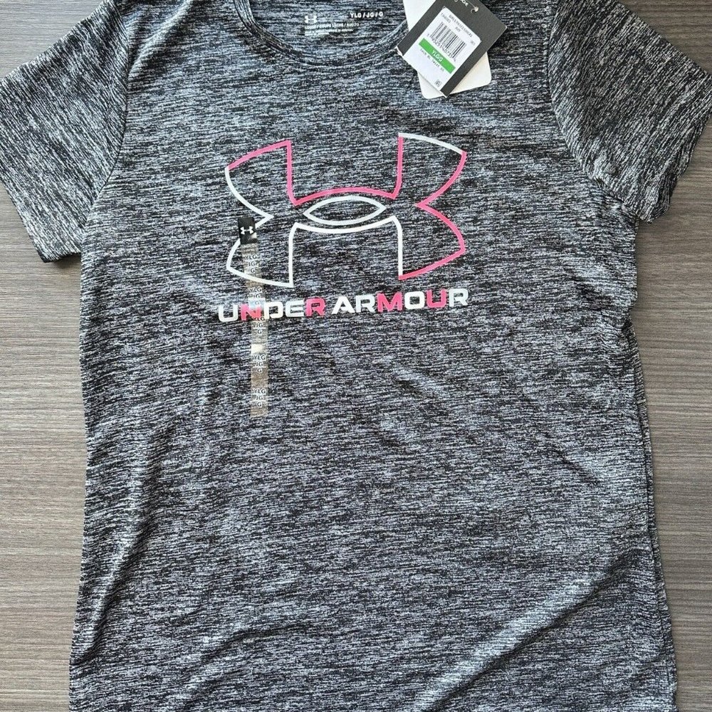 Youth Large NWT Under Armor grey shirt